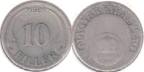 1926 Hungary 10 Filler A008123